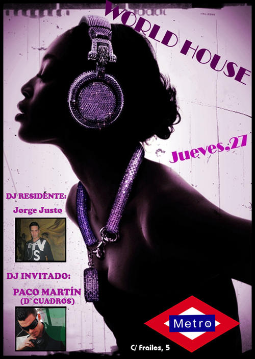 Fiesta world House en sala metro granada