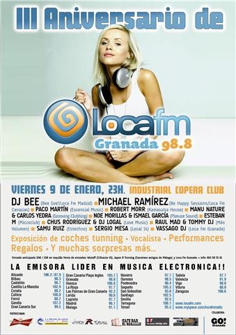 3 aniversario de Locafm Granada