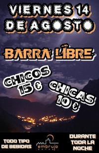 Barra Libre en El Embrujo Copas