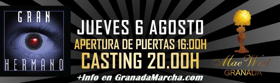 Casting de Gran Hermano en Mae West Granada