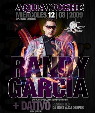 Randy García en AquaNoche