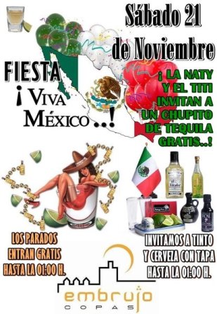Fiesta Viva Mexico en El Embrujo Copas