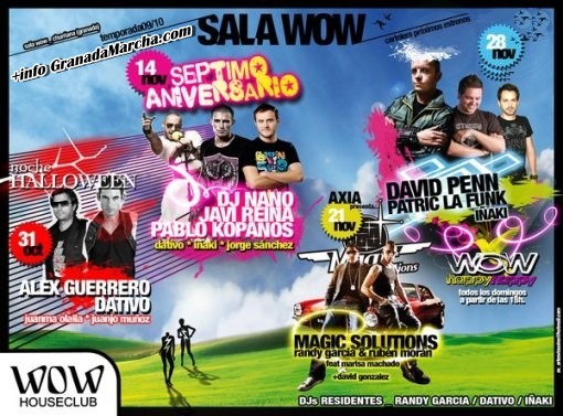 Programación Noviembre Sala Wow