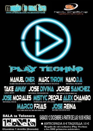 Play Techno en La Telonera