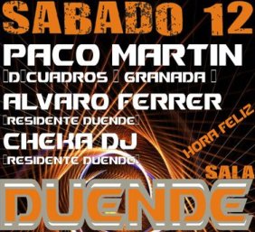 Sábado 12 de Diciembre en Sala Duende