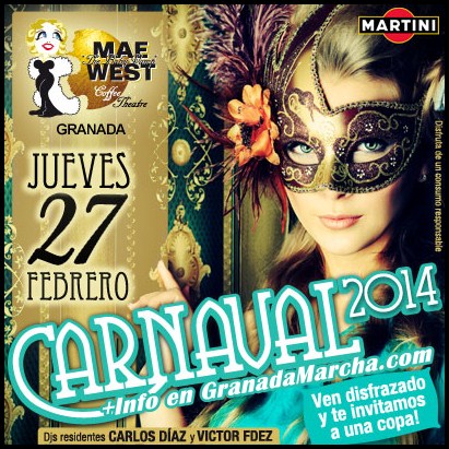 Carnaval en Mae West Granada