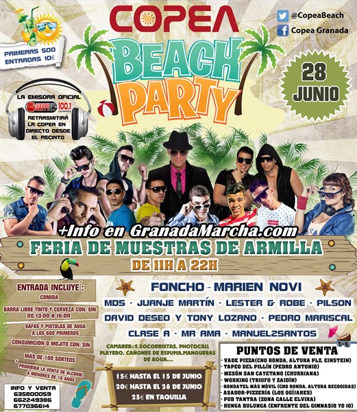 Copea Beach Party en Feria de Muestras, Armilla