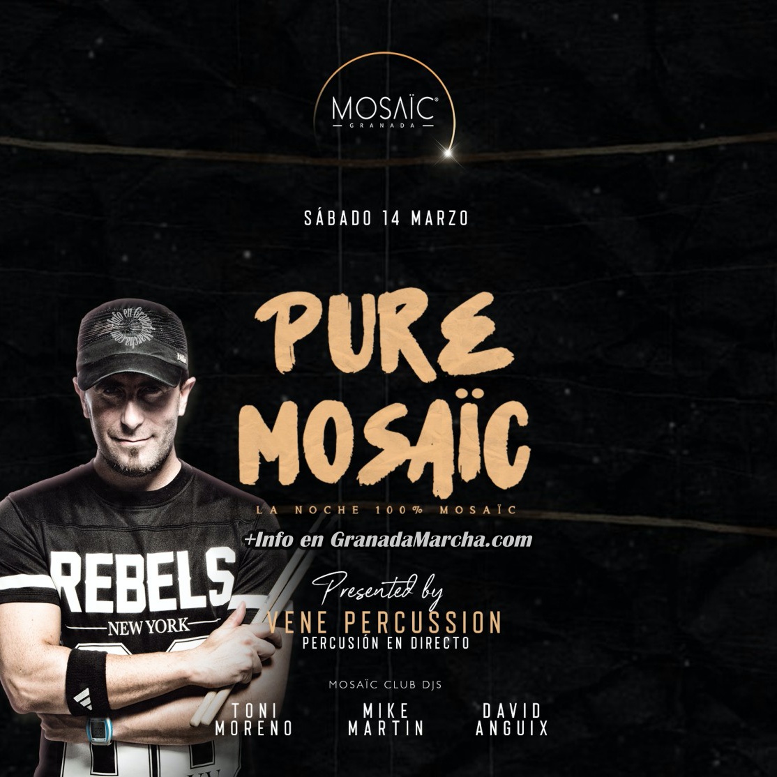 Pure Mosaïc con Vene Percusión - Sábado 14/03/20
