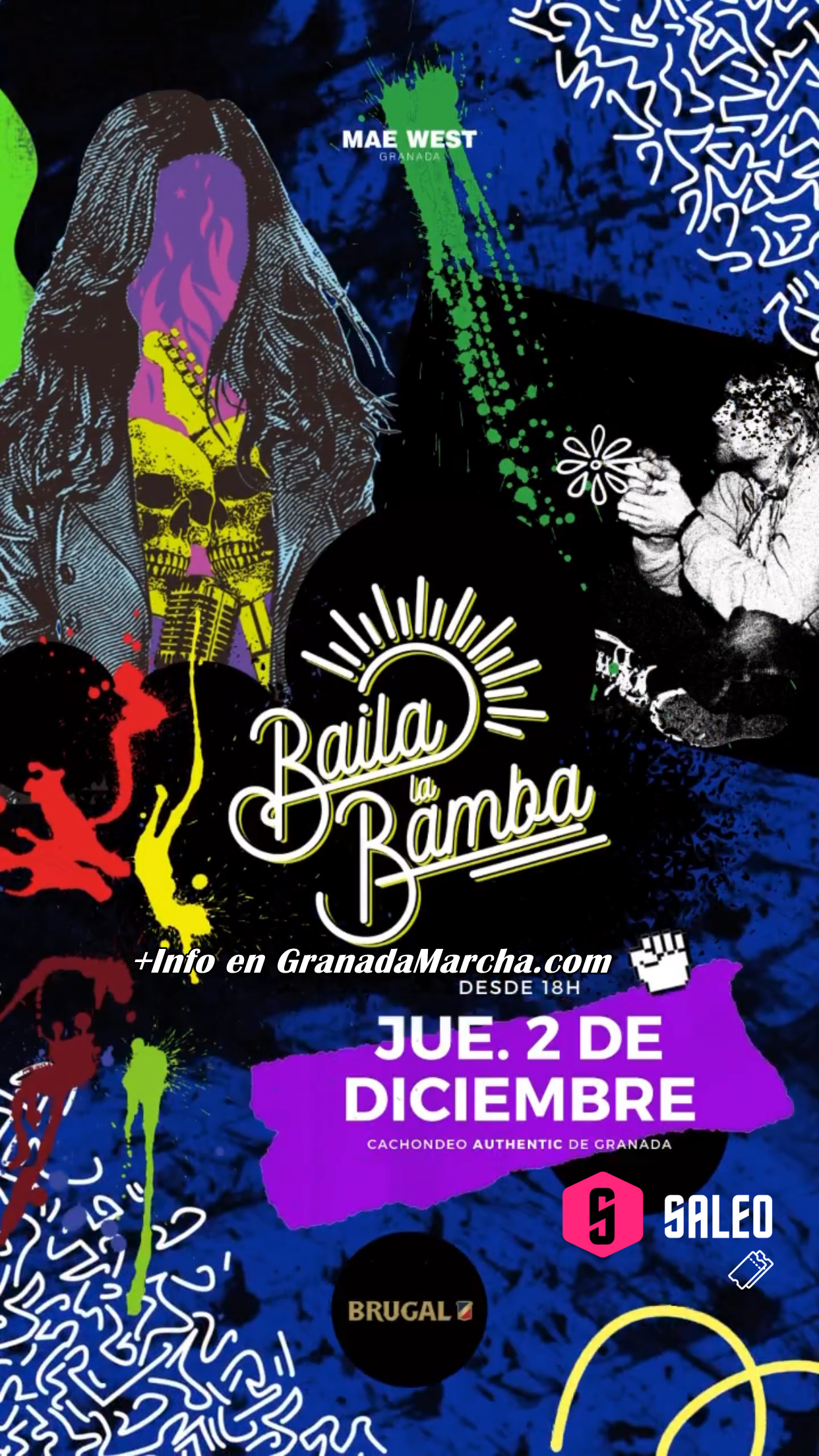 Baila la Bamba en Mae West Granada Jueves 2 de diciembre de 2021