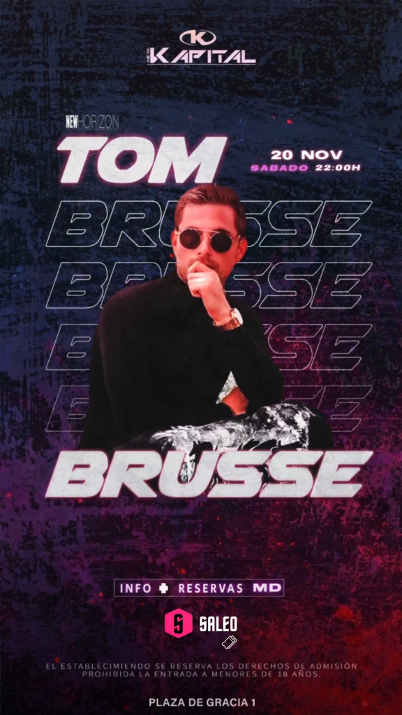 Tom Brusse en Sala Kapital Granada