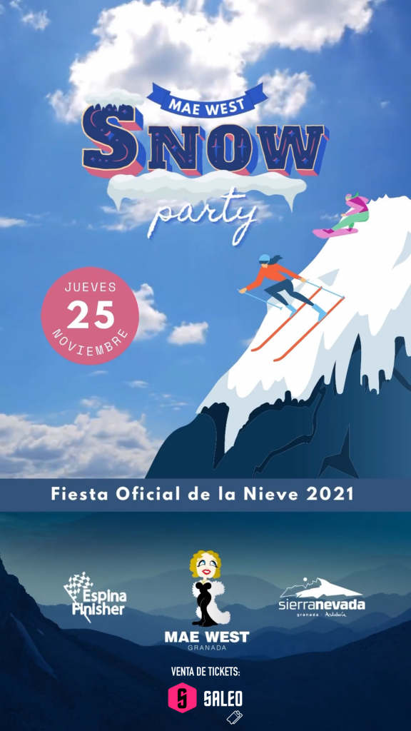 Fiesta de la nieve 2021 en Mae West Granada