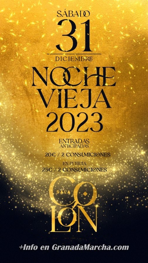 Nochevieja 2022 Granada en Sala Colón